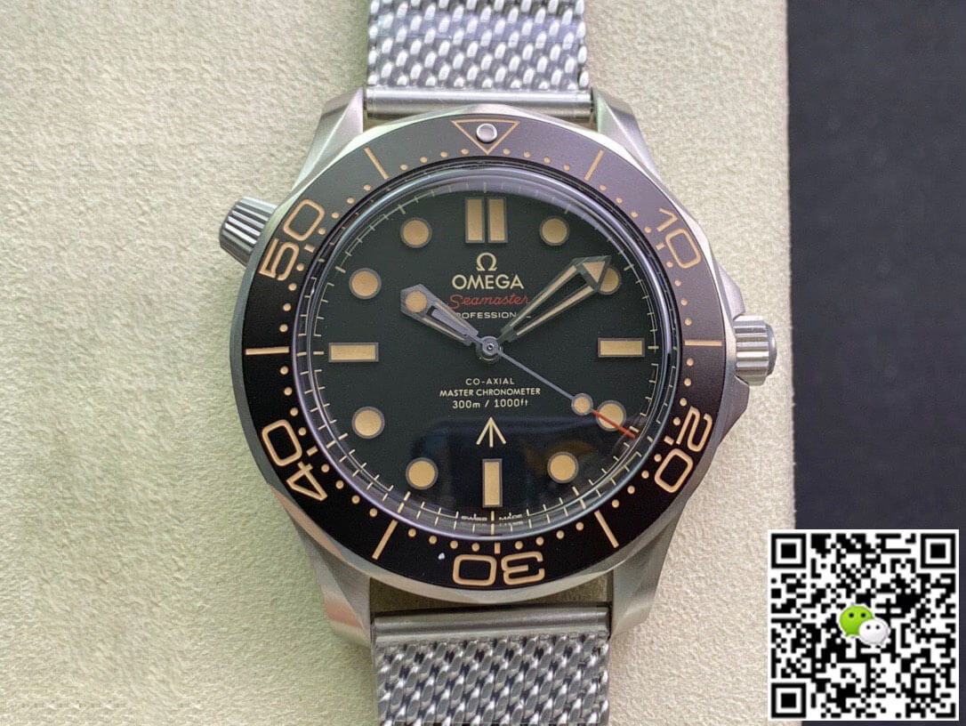Replica 0me*ga Seamaster Diver 300M 007 Edition 210.90.42.20.01.001 1:1 Best Edition OR Factory Black Dial