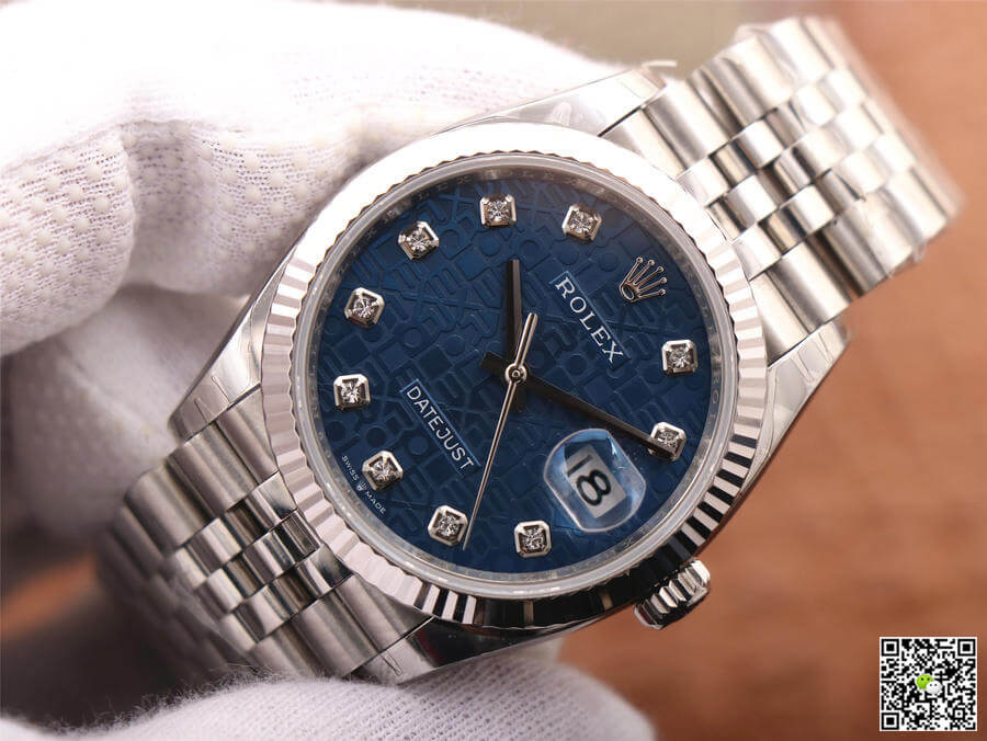 Replica R01ex Datejust M126234-0011 1:1 Best Edition EW Factory Blue Dial