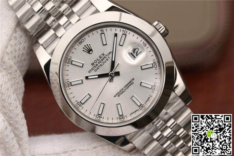 R01ex Dupe Datejust 116200 Mechanical Watches 1:1 Best Edition Swiss ETA2836 Silver Dial