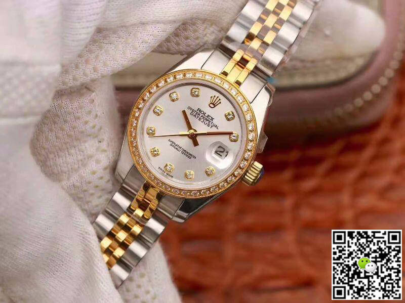 Replica R01ex Lady Datejust 28MM 1:1 Best Edition Swiss NH05 Movement Silver Dial