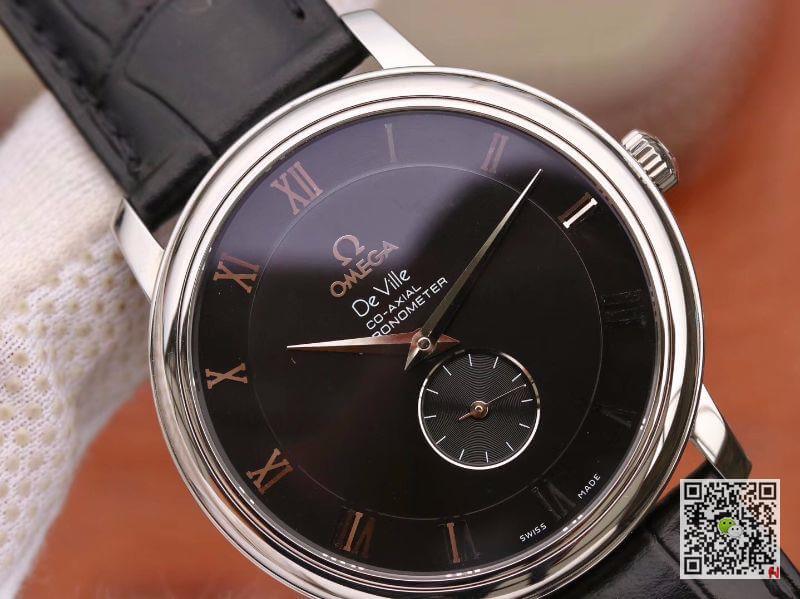 Replica 0me*ga De Ville Prestige 4813.40.01 Men Watches 1:1 Best Edition Swiss ETA 9015 Black dial
