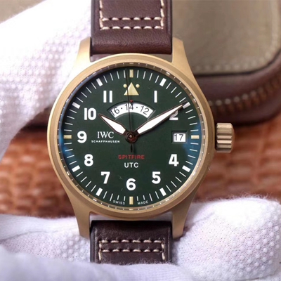 Replica IWC Pilot Spitfire IW327101 1:1 Best Edition ZF Factory Green Dial Swiss ETA82710