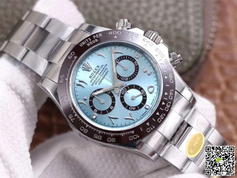 R01ex Daytona Replica M116506-0004 1:1 Best Edition Noob Factory Blue Dial Swiss ETA4130