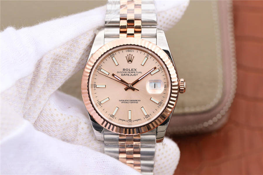 Replica R01ex Datejust M126331-0010 1:1 Best Edition EW Factory Rose Gold