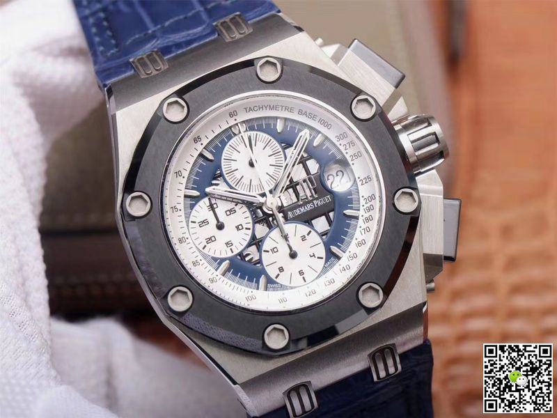 Replica Audemars P1g*et Royal Oak Offshore 26078PO.OO.D018CR.01 1:1 Best Edition JF Factory Blue Dial Swiss ETA3126