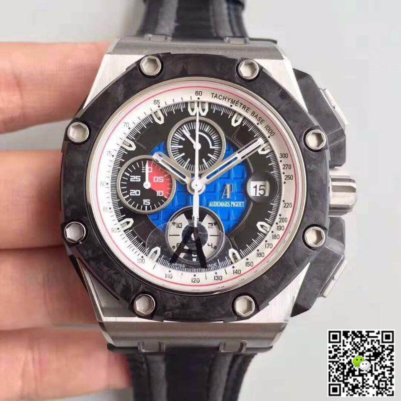 Replica Audemars P1g*et Royal Oak Offshore 26290PO.OO.A001VE.01 JF Factory 1:1 Best Edition Swiss ETA3126 Blue Dial