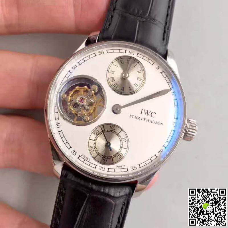 IWC Replica Portuguese IW544601 YL Factory 1:1 Best Edition Swiss Tourbillon White Dial