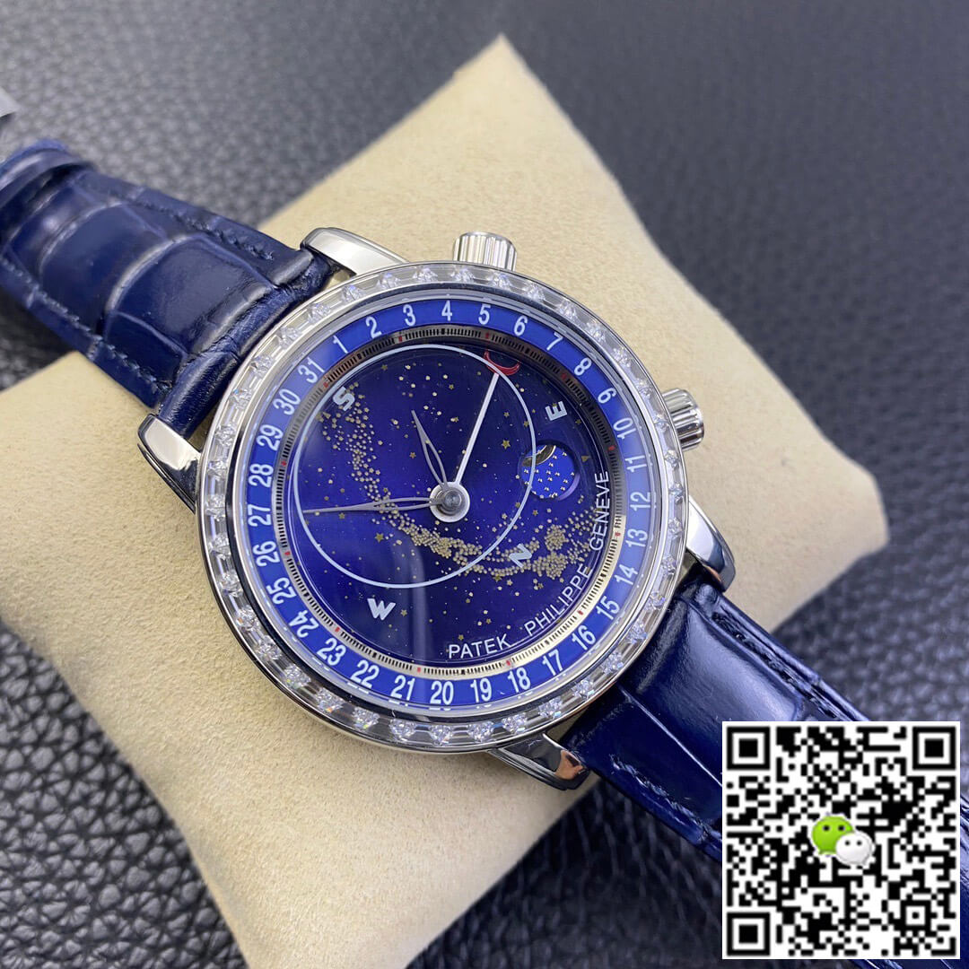 Replica Pat*k Phi1i*pe Grand Complications 6104G-001 1:1 Best Edition AI Factory Sky Moon Blue Dial