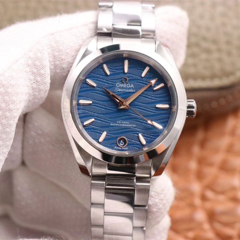 Replica 0me*ga Seamaster 220.10.38.20.03.002 Aqua Terra 150M 1:1 Best Edition VS Factory Blue Dial Swiss 8800