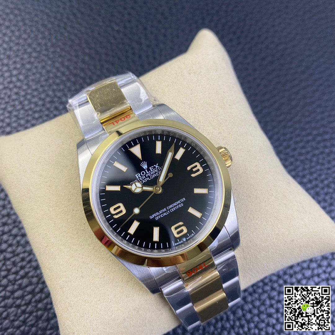Replica R01ex Explorer M124273-0001 1:1 Best Edition EW Factory Yellow Gold