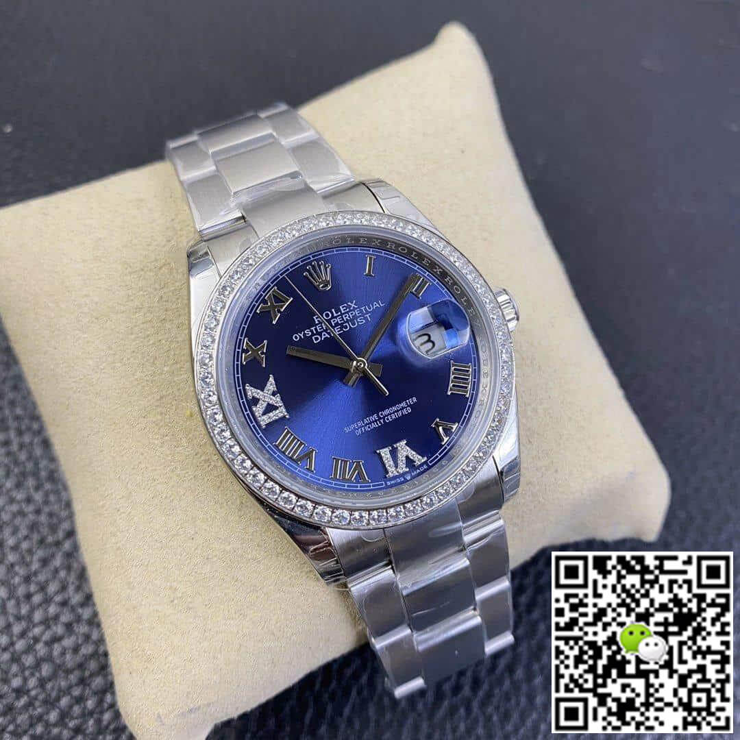 Replica R01ex Datejust M126284RBR 1:1 Best Edition EW Factory Blue Dial