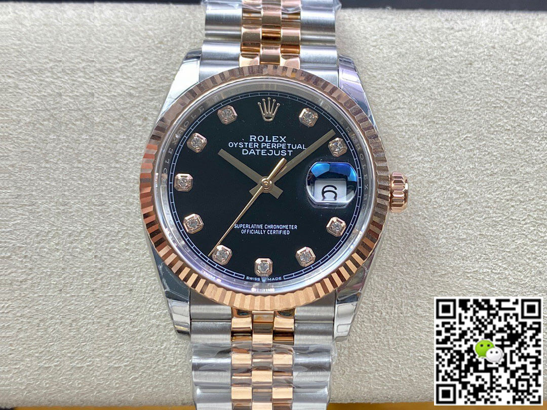 Replica R01ex Datejust M126231-0019 1:1 Best Edition EW Factory Black Dial
