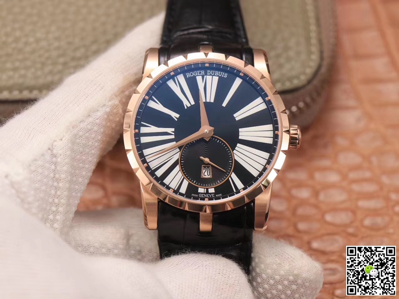 Replica Roger Dubuis Excalibur DBEX0537 1:1 Best Edition PF Factory Rose Gold Swiss ETA9015