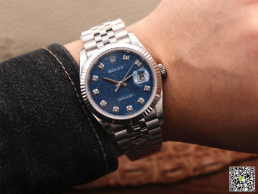 Replica R01ex Datejust M126234-0011 1:1 Best Edition EW Factory Blue Dial