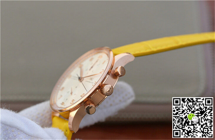 Replica IWC Portuguese ZF Factory 1:1 Best Edition Yellow Strap