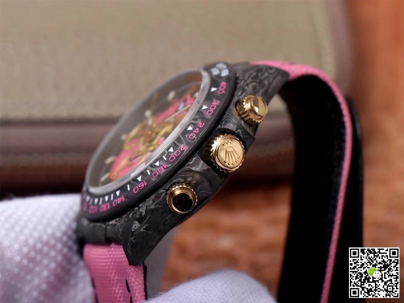 R01ex Daytona Replica Cosmos Pink Exploded Dragon 1:1 Best Edition WWF Factory Swiss ETA7750