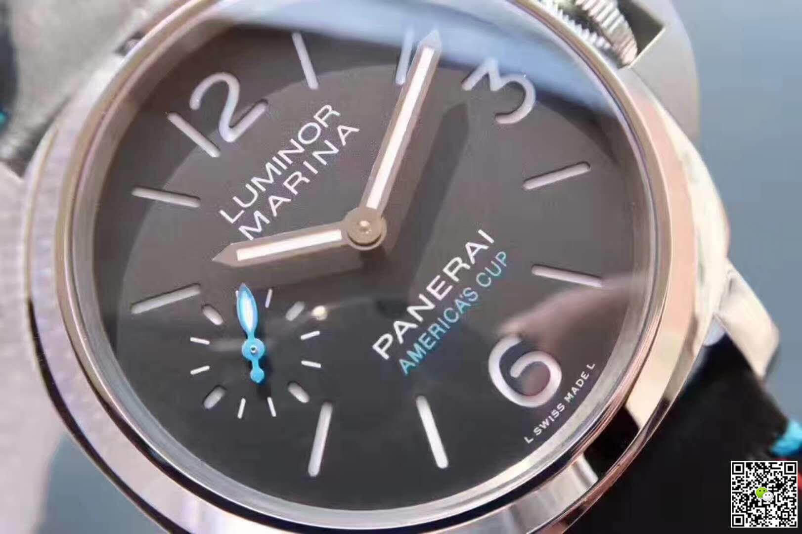 Pa*e*a1 Replica Luminor 1950 PAM727 ZF Factory 1:1 Best Edition Swiss ETA P9010 S*perlumed Dial and Hands