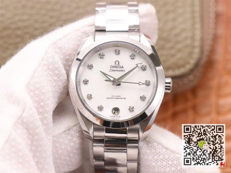 Replica 0me*ga Seamaster 220.10.38.20.52.001 Aqua Terra 150M 1:1 Best Edition VS Factory White dial Swiss 8800