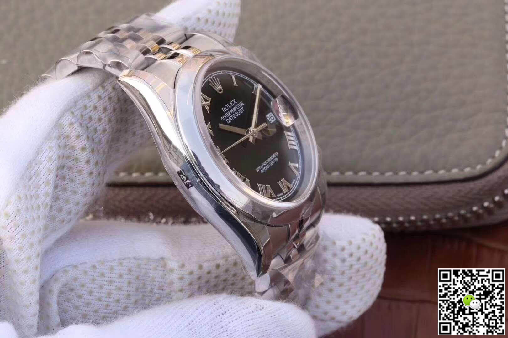 R01ex Dupe Datejust 36mm 116234 1:1 Best Edition Swiss ETA3135 Black Dial