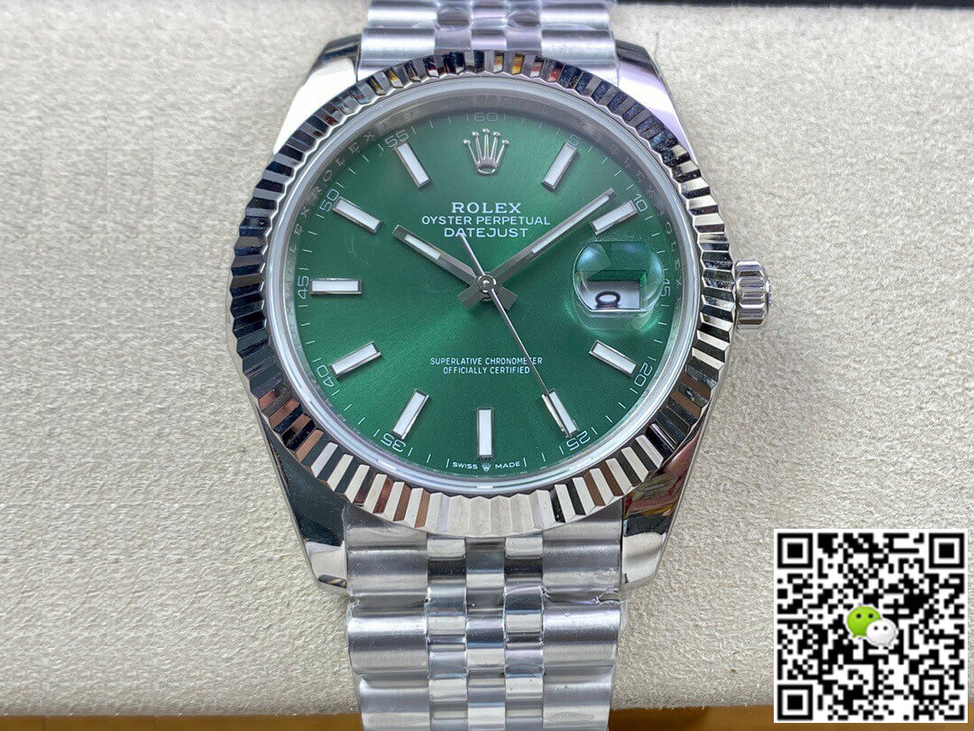 Replica R01ex Datejust M126334-0028 41MM 1:1 Best Edition EW Factory Green Dial