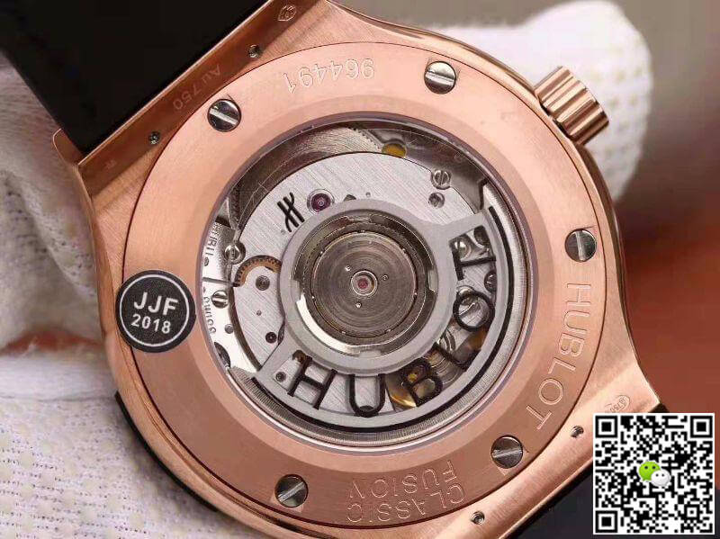 Hublot Replica Classic Fusion 511.OX.2611.LR JJ Factory 1:1 Best Edition Swiss ETA2892 Black Gummy Strap