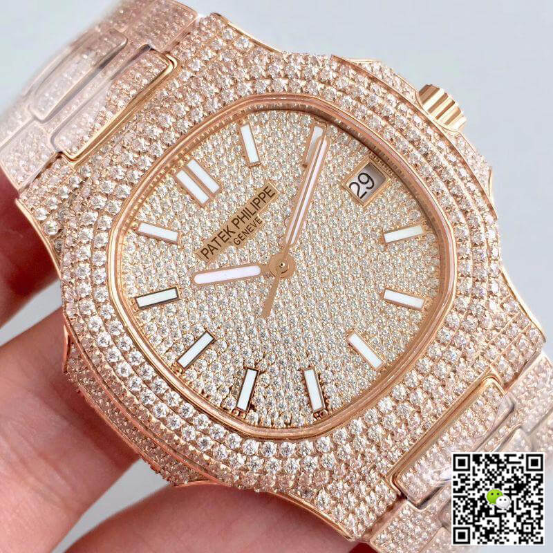 Pat*k Phi1i*pe Replica Nautilus Jumbo 5719/10G-010 1:1 Best Edition Swiss ETA 324SC D1am0nd Dial