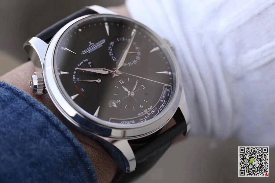 Replica Jaeger-LeCoultre Master Geographic 1428421 TW Factory 1:1 Best Edition Swiss ETA939A/1 Black Dial