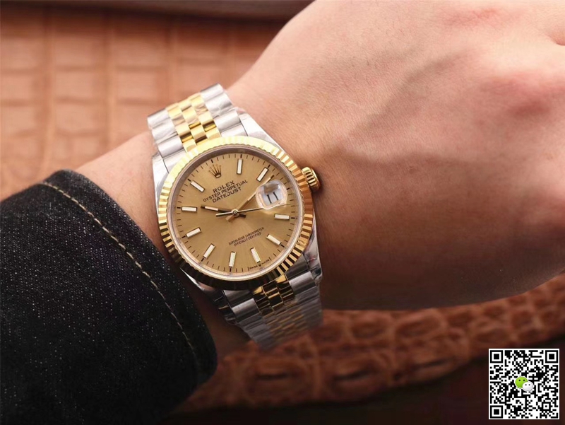 Replica R01ex Datejust M126233-0015 1:1 Best Edition Champagne Dial
