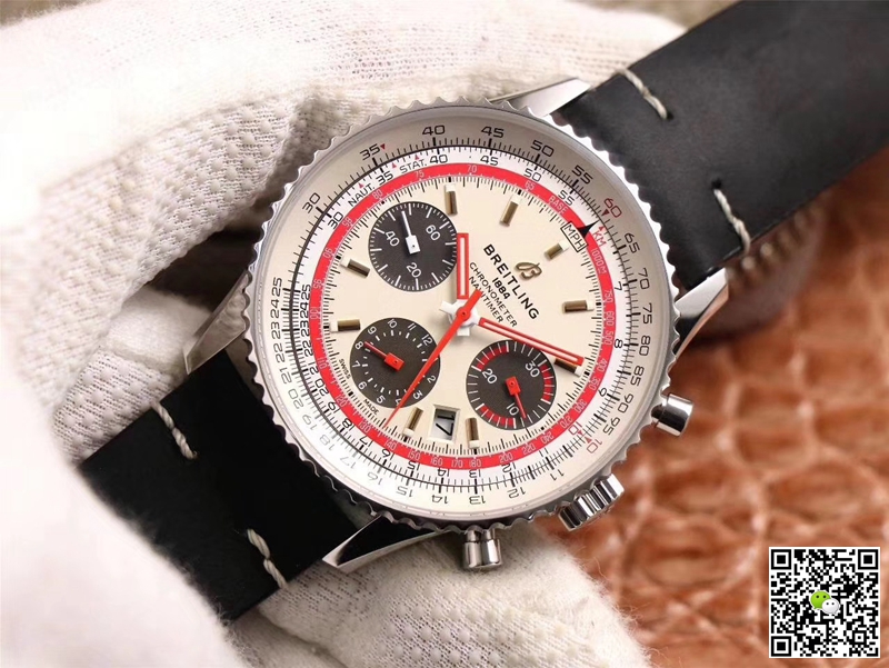 Replica Breitling Navitimer AB01219A1G1X1 1:1 Best Edition V9 Factory Silver Dial Swiss ETA7750