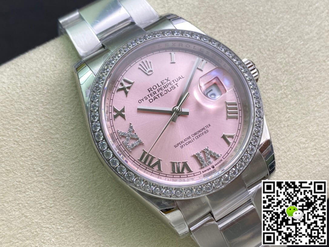 Replica R01ex Datejust M126284RBR-0024 1:1 Best Edition EW Factory Pink Dial