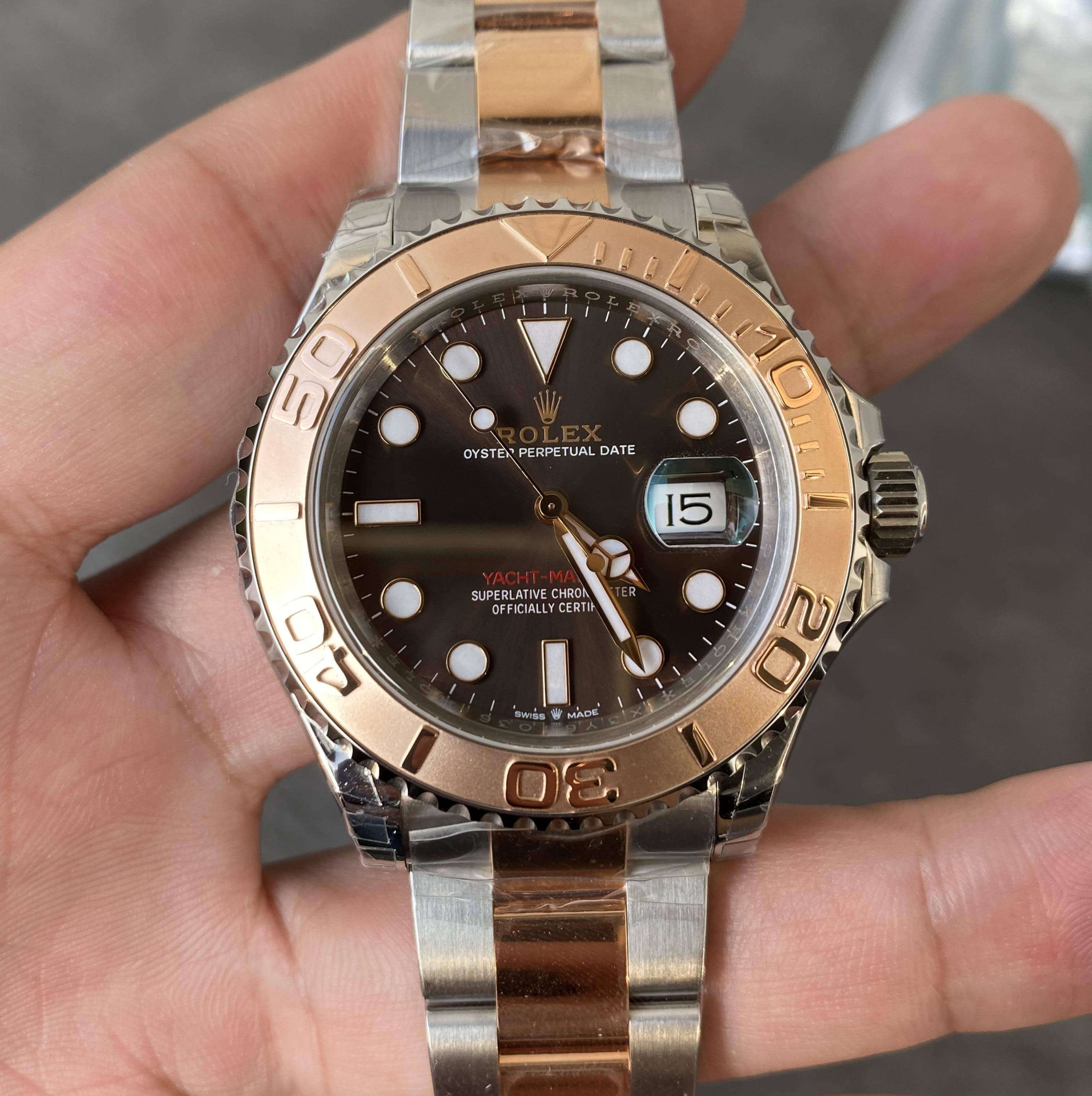 Replica R01ex Yacht Master M126621-0001 1:1 Best Edition VS Factory Chocolate Dial