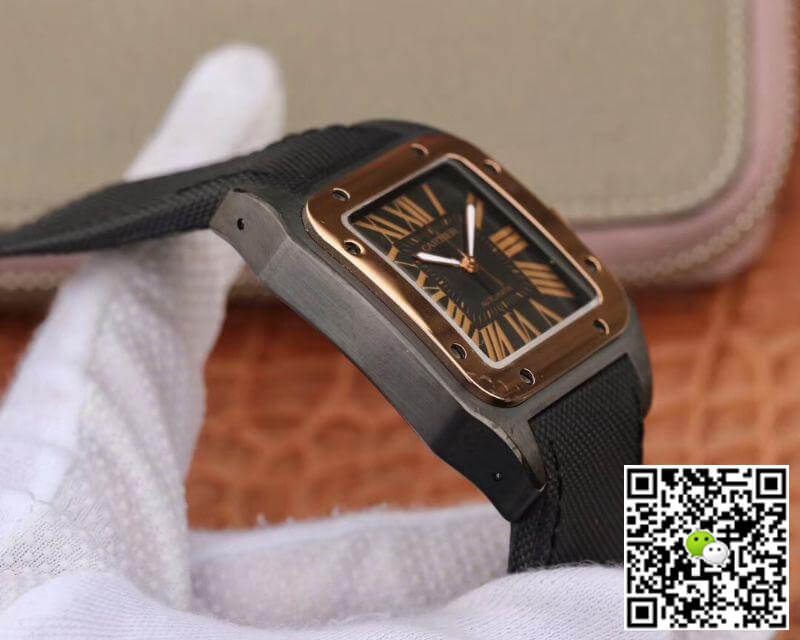 Ca*t1er Watch Rep De Santos 100th Anniversary W2020009 38mm RB Factory 18K Rose Gold