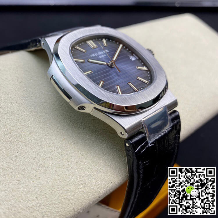 Replica Pat*k Phi1i*pe Nautilus 5711 1:1 Best Edition 3K Factory Blue Dial Cowhide Strap