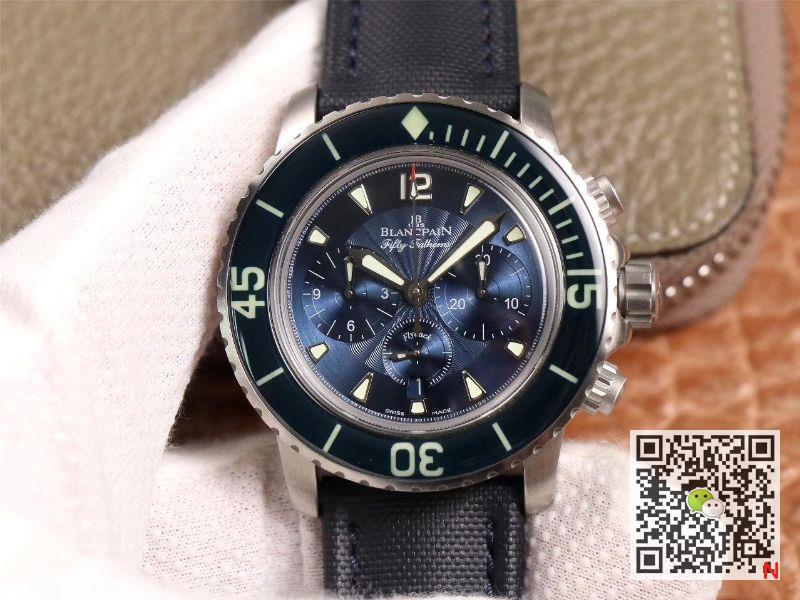 Replica Blancpain Fifty Fathoms 5085FB-1140-52B 1:1 Best Edition OM factory Blue Dial Swiss ETA7750