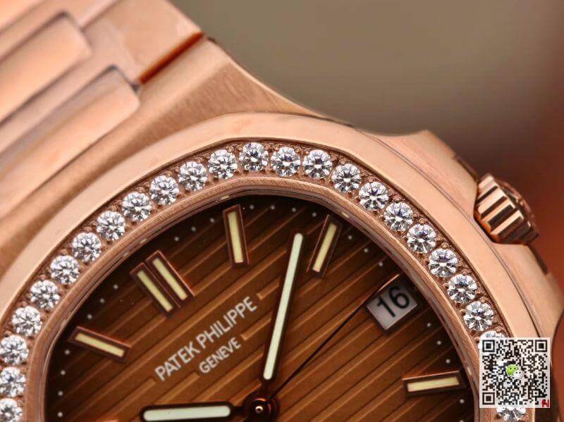 Replica Pat*k Phi1i*pe Nautilus 5711 PF factory V2 Men Watches 1:1 Best Edition Swiss ETA324 Rose gold dial