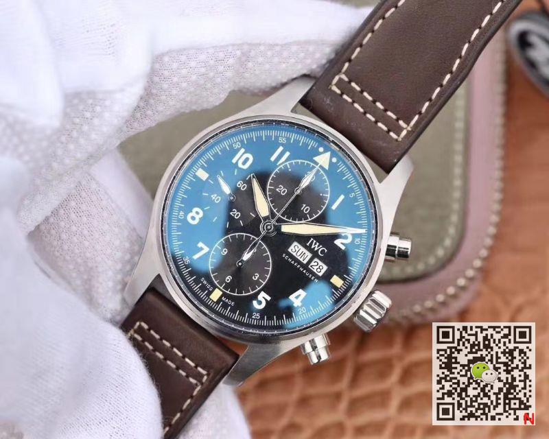 Replica IWC Pilot IW387903 2019 New Spitfire Chronograph ZF Factory 1:1 Best Edition Stainless Steel Case Swiss ETA7750