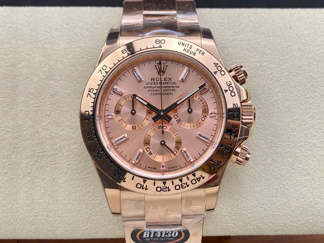 Replica R01ex Daytona M116505-0012 1:1 Best Edition BT Factory Rose Gold