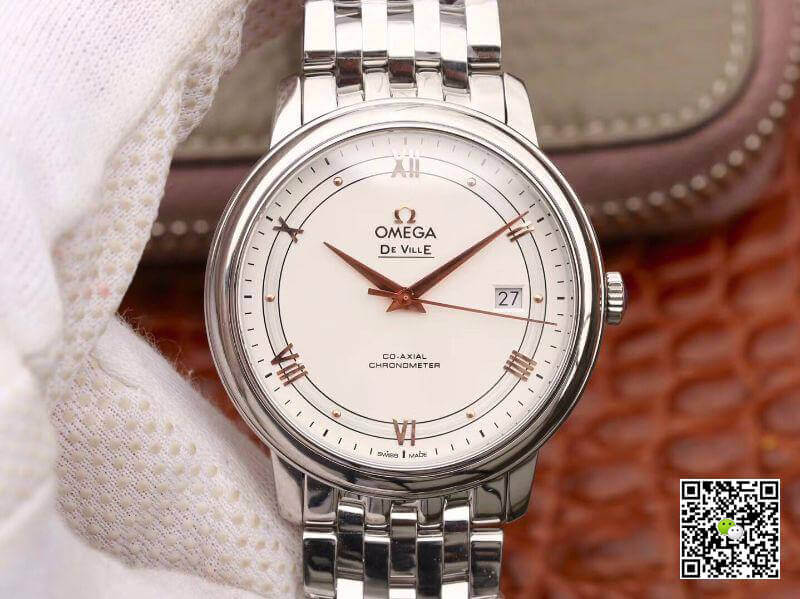 Replica 0me*ga De Ville Prestige 424.10.40.20.02.002 MKS Factory 1:1 Best Edition Swiss ETA9015 Silver Dial