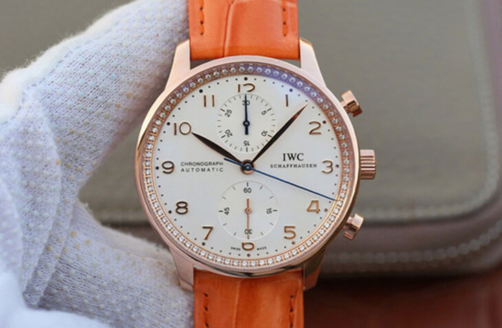 Replica IWC Portuguese ZF Factory 1:1 Best Edition Orange Strap