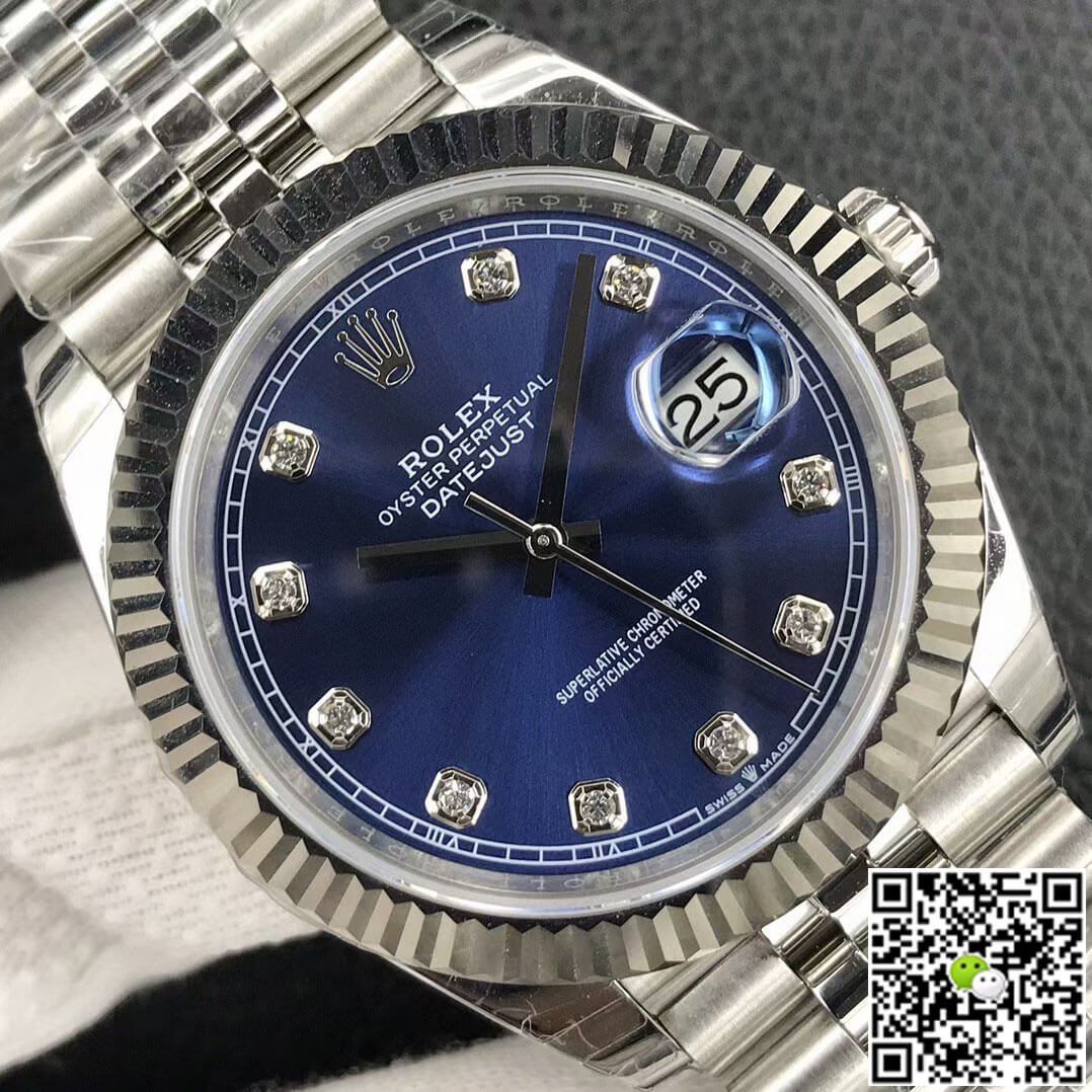 Replica R01ex Datejust M126234-0037 1:1 Best Edition EW Factory Blue Dial