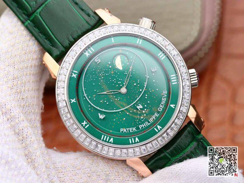 Replica Pat*k Phi1i*pe Grand Complications 5102PR TW factory 1:1 Best Edition Swiss ETA240 Green Color