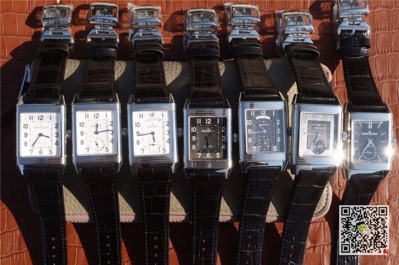 Jaeger Lecoultre Replica Grande Reverso Duo 3742421 Mechanical Watches 1:1 Best Edition Swiss ETA986 Silver Dial Black Leather Strap