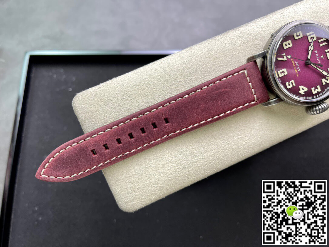 Replica Zenith Pilot 11.2430.679.21.C801 XF Factory 1:1 Best Edition Swiss ETA9015 Pink dial
