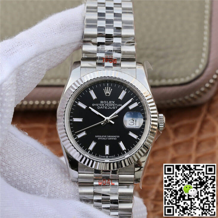 Replica R01ex Datejust M126234-0015 1:1 Best Edition GM Factory Black Dial