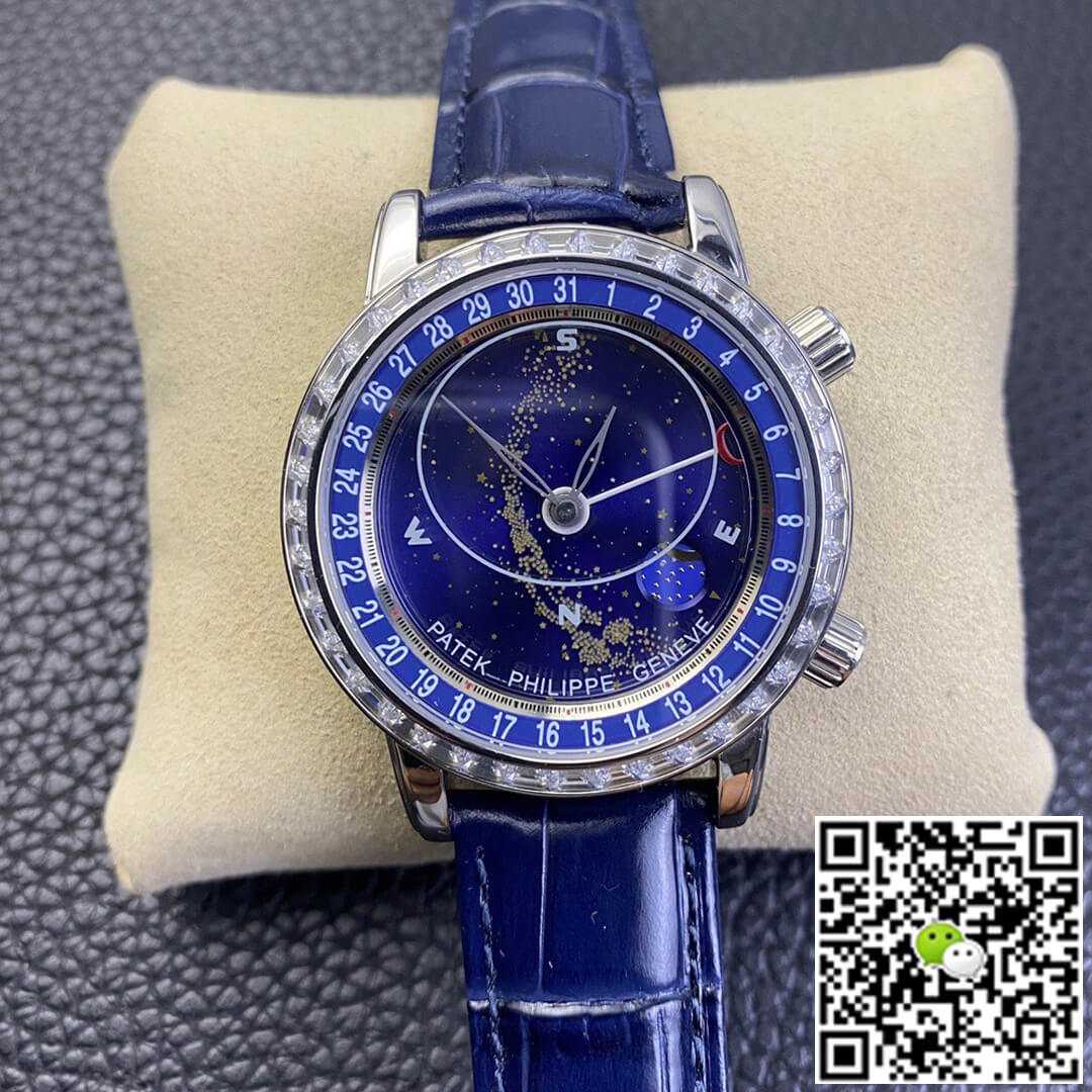Replica Pat*k Phi1i*pe Grand Complications 6104G-001 1:1 Best Edition AI Factory Sky Moon Blue Dial