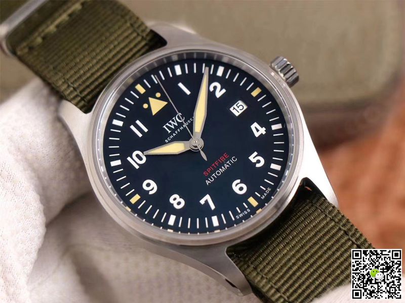 Replica IWC Pilot Spitfire IW326801 1:1 Best Edition MKS Factory Black Dial Swiss ETA9015