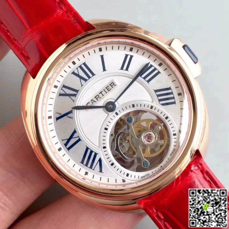 Replica Drive De Ca*t1er Tourbillon W4100013 1:1 Best Edition Swiss Tourbillon White Dial