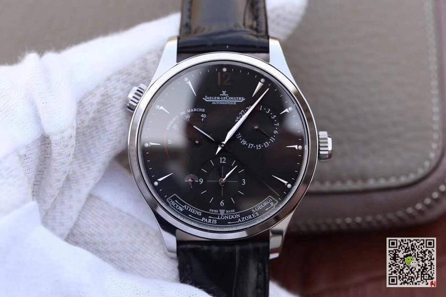 Replica Jaeger-LeCoultre Master Geographic 1428421 TW Factory 1:1 Best Edition Swiss ETA939A/1 Black Dial
