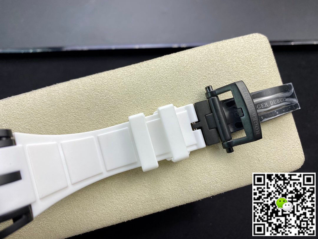 Replica Roger Dubuis Excalibur RDDBEX0549 1:1 Best Edition BBR Factory Tourbillon White Strap