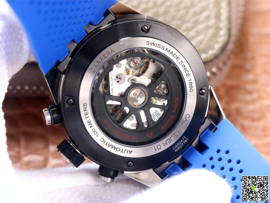 Replica TAG Heuer Carrera CAR2A1T.FT6052 1:1 Best Edition XF Factory Blue Rubber Strap